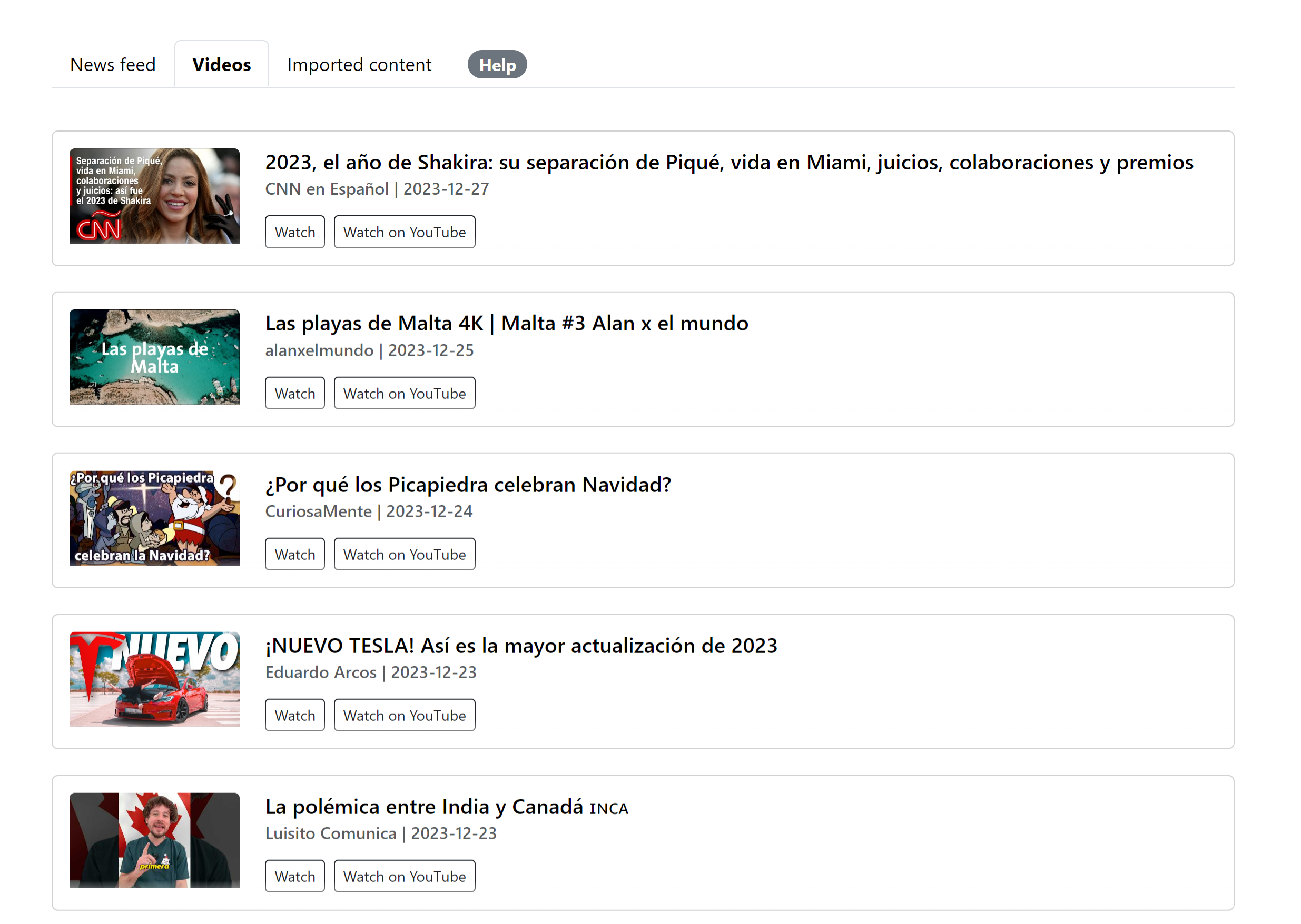Watch videos to learn languages